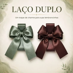 Kit laço Duplo para Tubolatas 5X6cm e 5x7cm- Pronto para lembrancinhas caixinhas centro de mesa