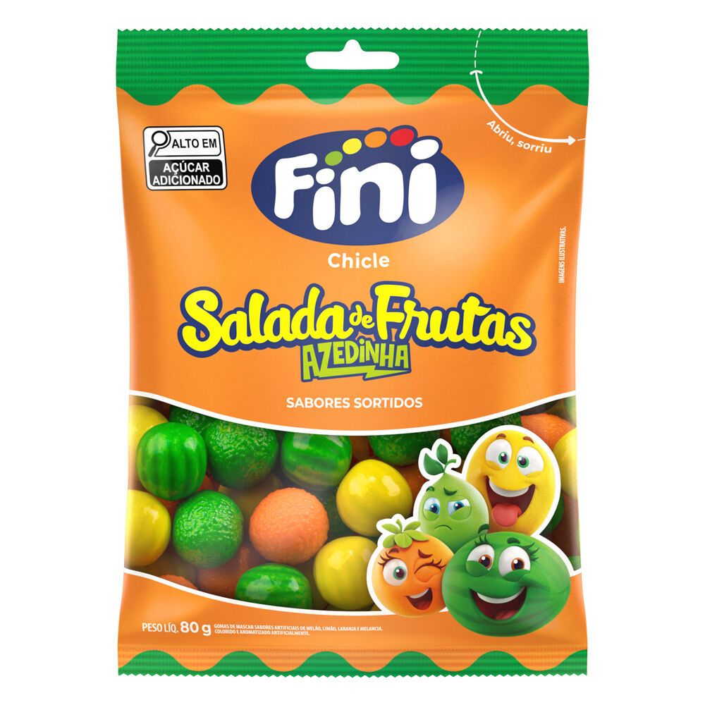 Fini Chicle Salada de Frutas Azedinhas 80g