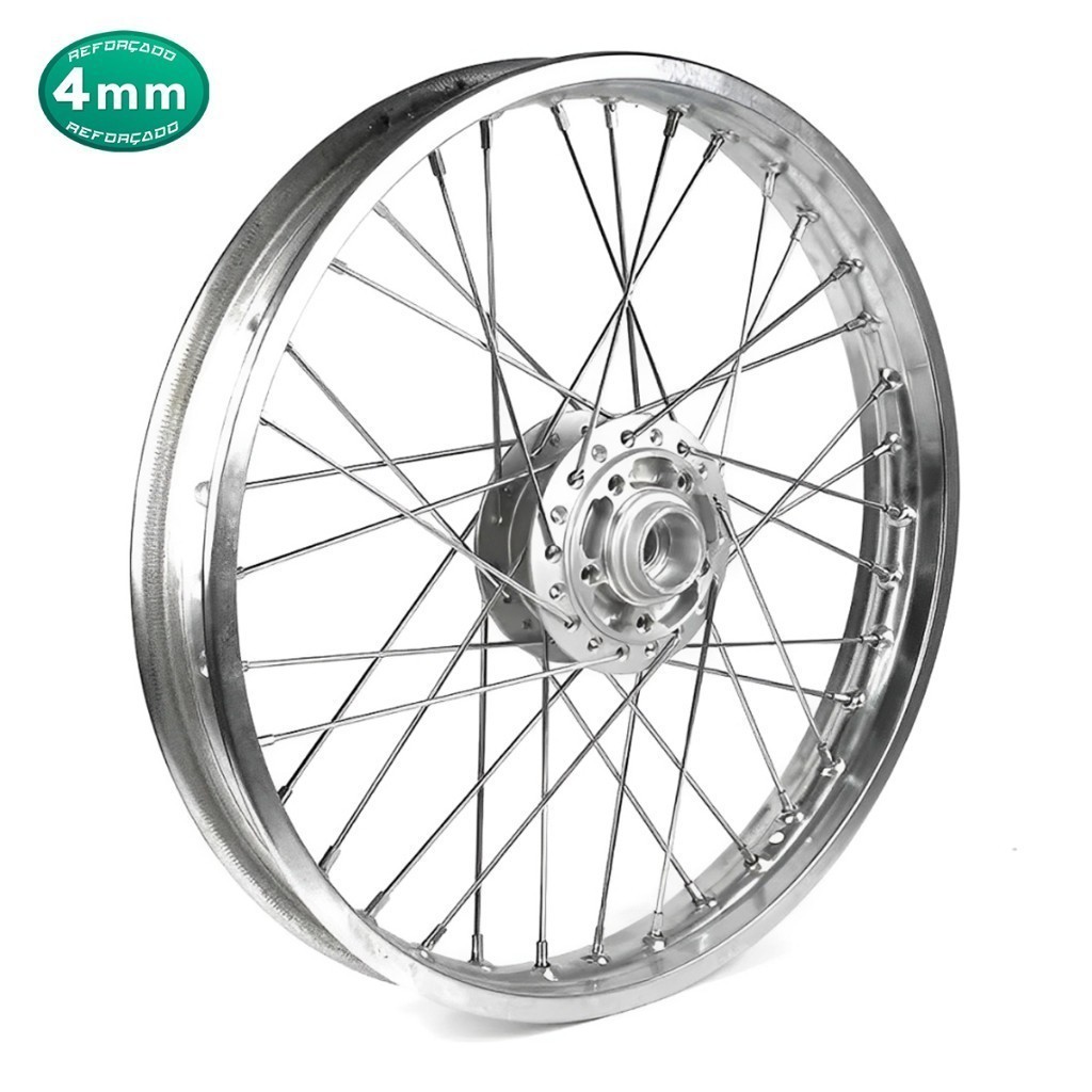 Roda Dianteira Titan 150 Titan 160 Fan 150 Fan 160 Fan 125 09/18 -Montada e Alinhada - Freio a Disco