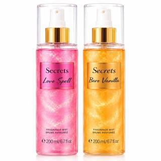 Body Splash moda Feminina com Brilho 200ml Pós Banho | Fragrância Suave | Kit 1, 2 ou 3 U…