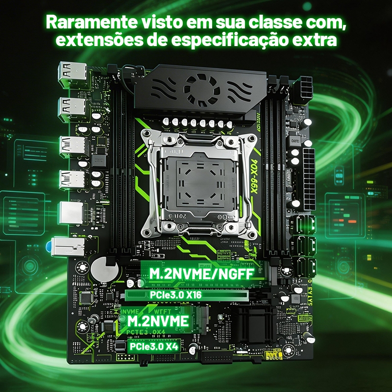 🔥 Kit  SZSJKJ  x99 XD4+ Xeon E5-2682 V4 +TPM 2.0 + Cooler Low Profile + 16GB de Memória RAM DDR4