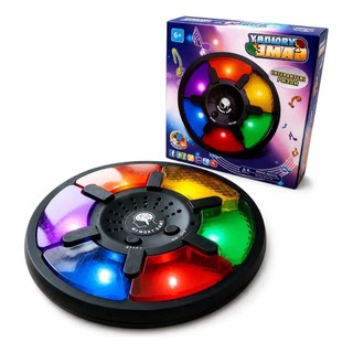 Jogo da Memória 6 Cores Tipo Genius com Luz E Som A Pilha Aprendizado Infantil Brinquedo Interativo
