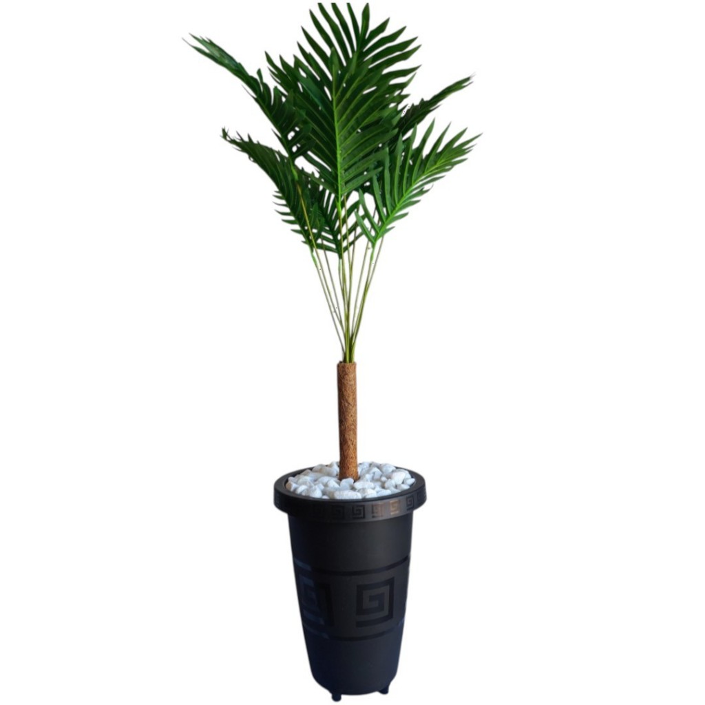 Planta Artficial Palmeira Arranjo De Decoração Grande Com vaso Ratan Decorativo