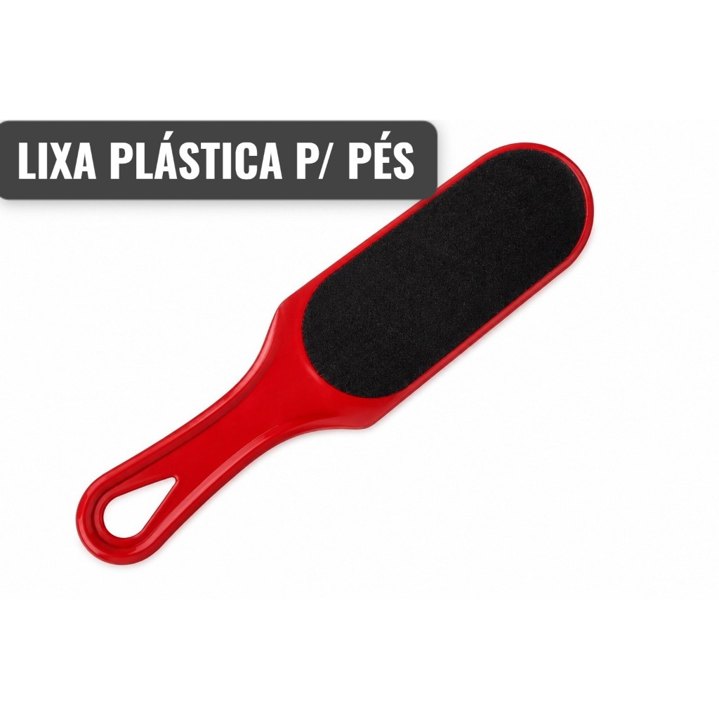 Lixa Plástica para os Pés, Lixa Dupla Face, Lixa Pedicure