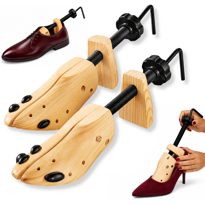 Alargador DE MADEIRA PARA SAPATOS Tênis Sandália tamanhos P | M | G Modelador Laceador Expansor De Calçados MERCATOE