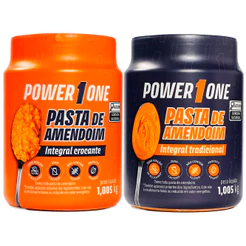 Kit 2x Pasta De Amendoim Power One 1kg Cada