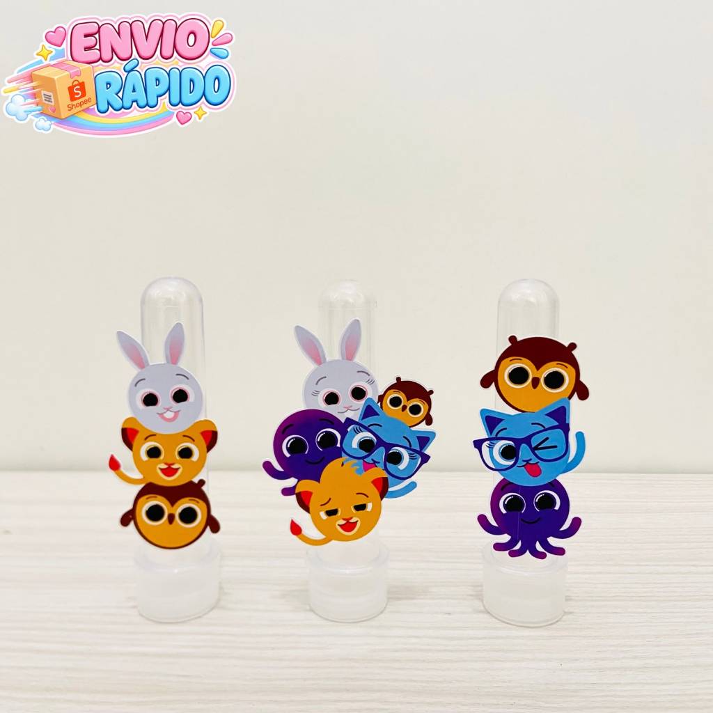 Aplique para Tubete Bolofofos / Bolofofos / Lembrancinhas Personalizadas / Festa Infantil