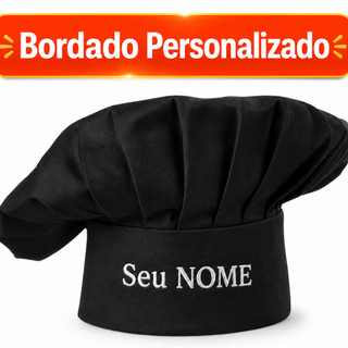 Chapéu de Cozinheiro Personalizado Chapéu para cozinheiro/ Touca confeiteiro/ Seu nome/ Mestre Cuca