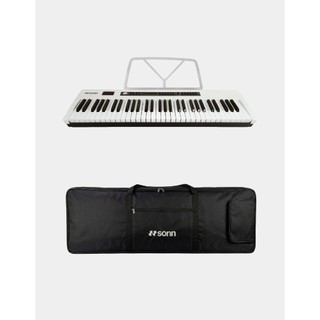 Kit Teclado Musical Sonn e Capa com alça, teclado 300 Timbres, funções Sustain, Metrônomo, Gravação e Transposição