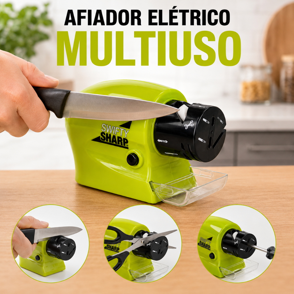 Amolador de Faca Elétrico a Pilha Portátil  Utensílios  Cozinha Facas Tesoura Ferramentas Profissional