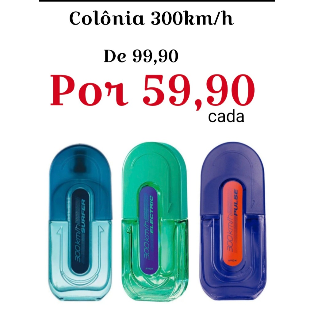 Colônia Masculina Avon 300km/hr