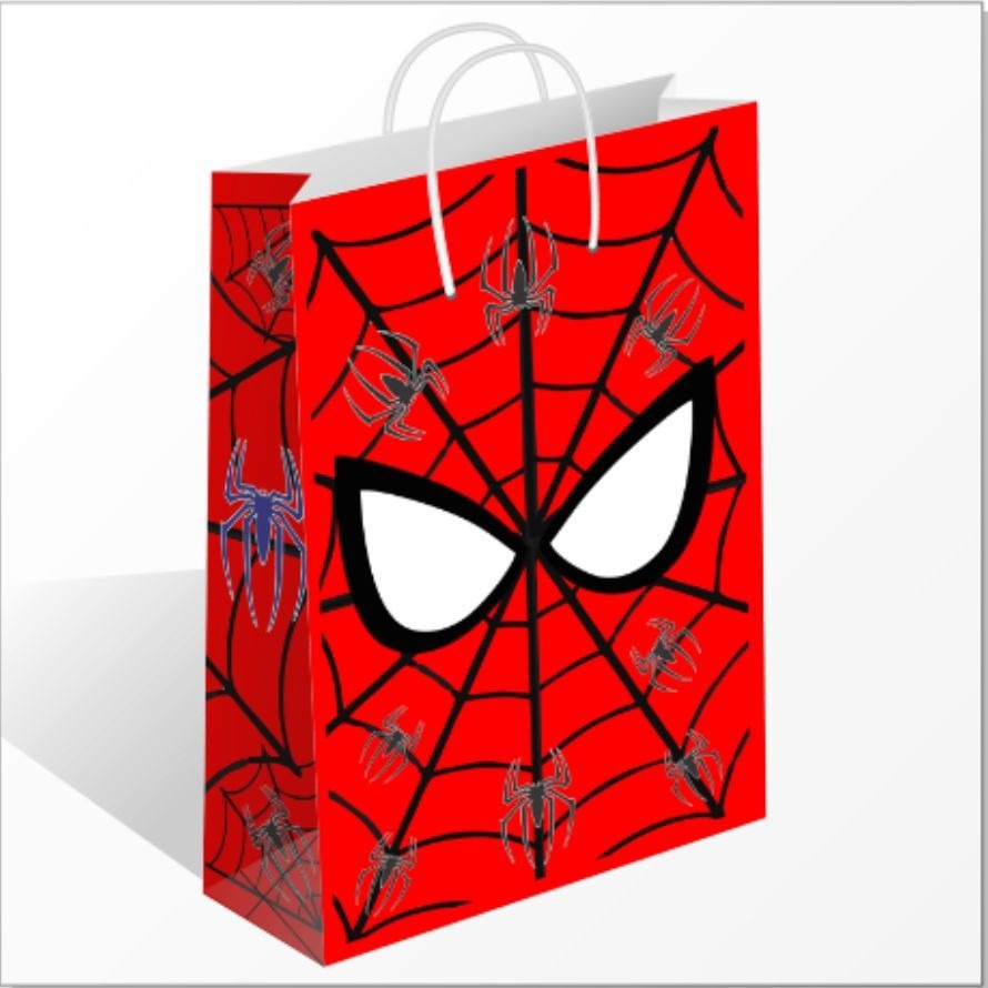 Sacolinha Olhos Homem Aranha Sacolinha Surpresa Sacolinha Aniversario Lembrancinha
