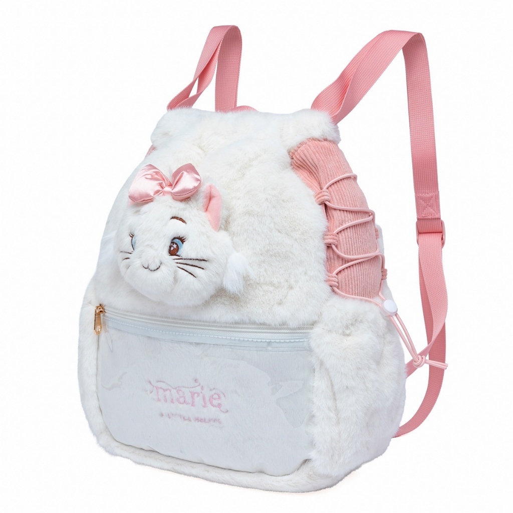 Mochila Infantil Gata Marie Macia Alça Reforçada Disney — imagem 2 de 2