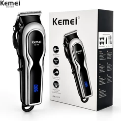Máquina De Corte Kemei-119 Sem Fio Display Led Premium