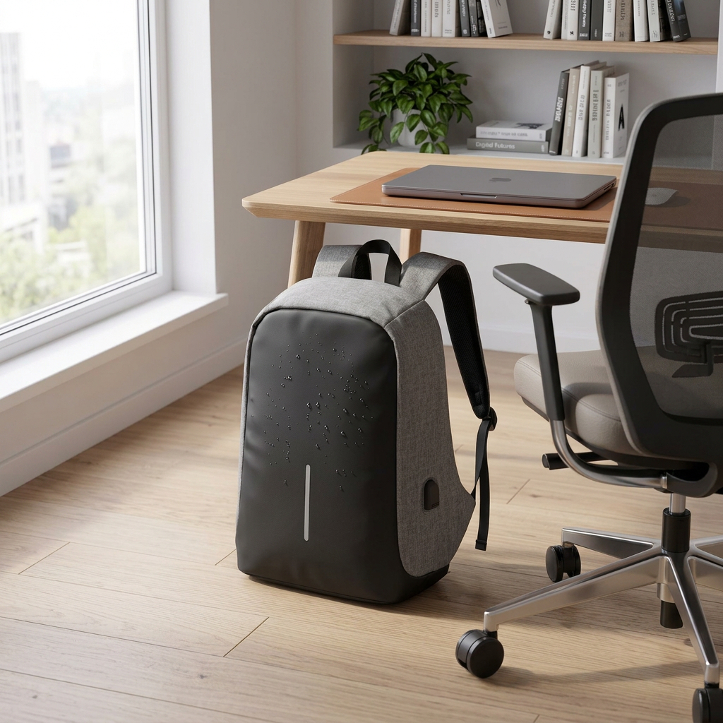 Mochila Antifurto Impermeável Notebook com USB Reforçada Bolsa Grande Preto Cinza 43cm
