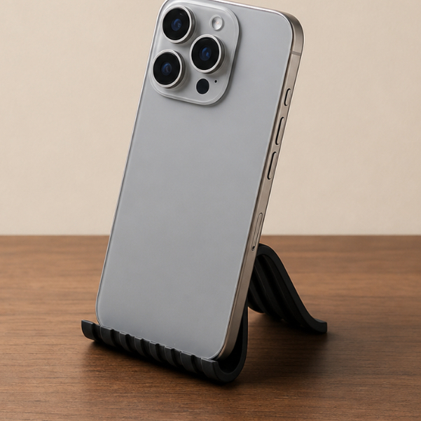Suporte Celular Ondulado Minimalista Smartphone Em PLA