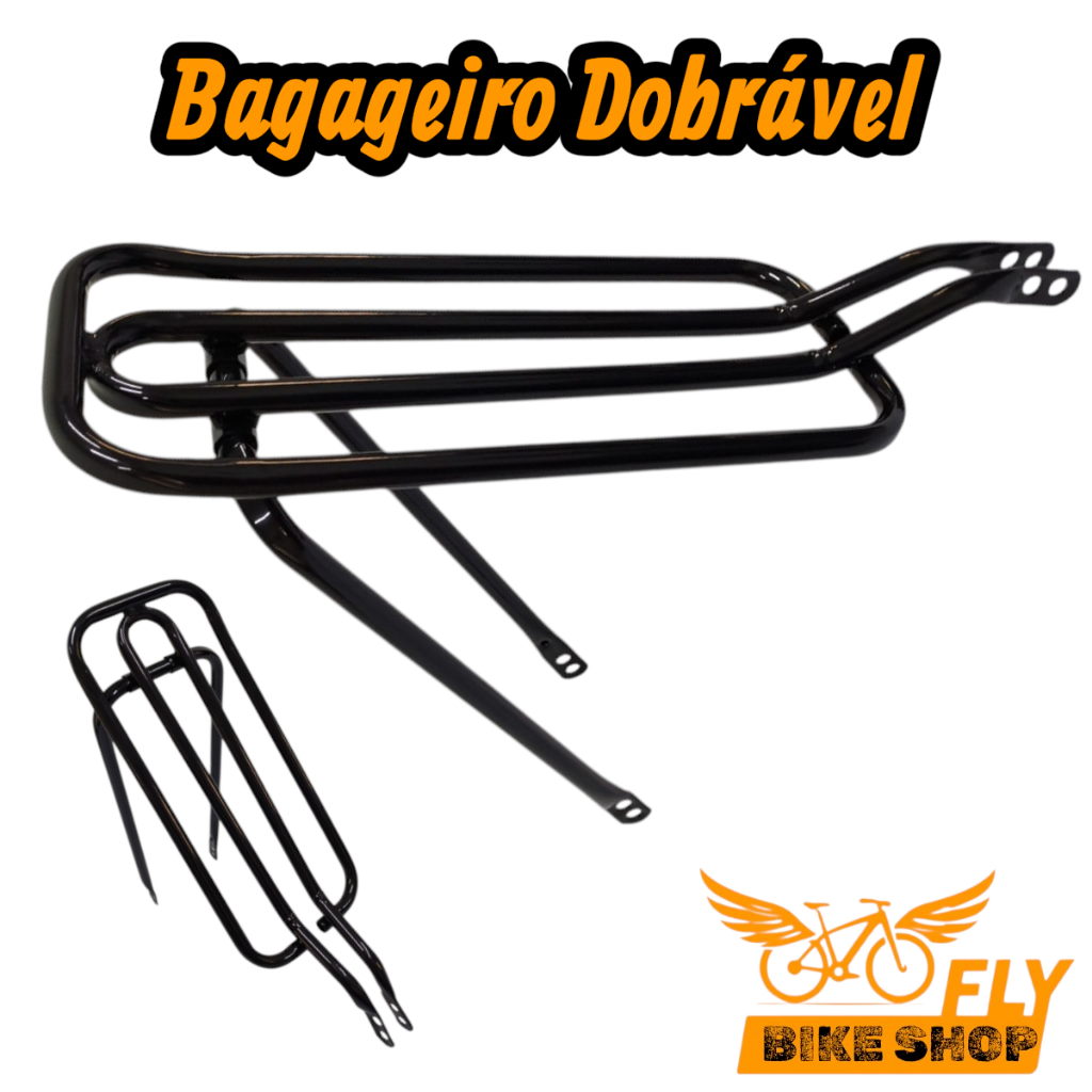 BAGAGEIRO DOBRAVEL ARO 20 Aro 26 bike Garupa em aço reforçado para bicicletas FLY BIKE DNZ PARA BICICLETAS