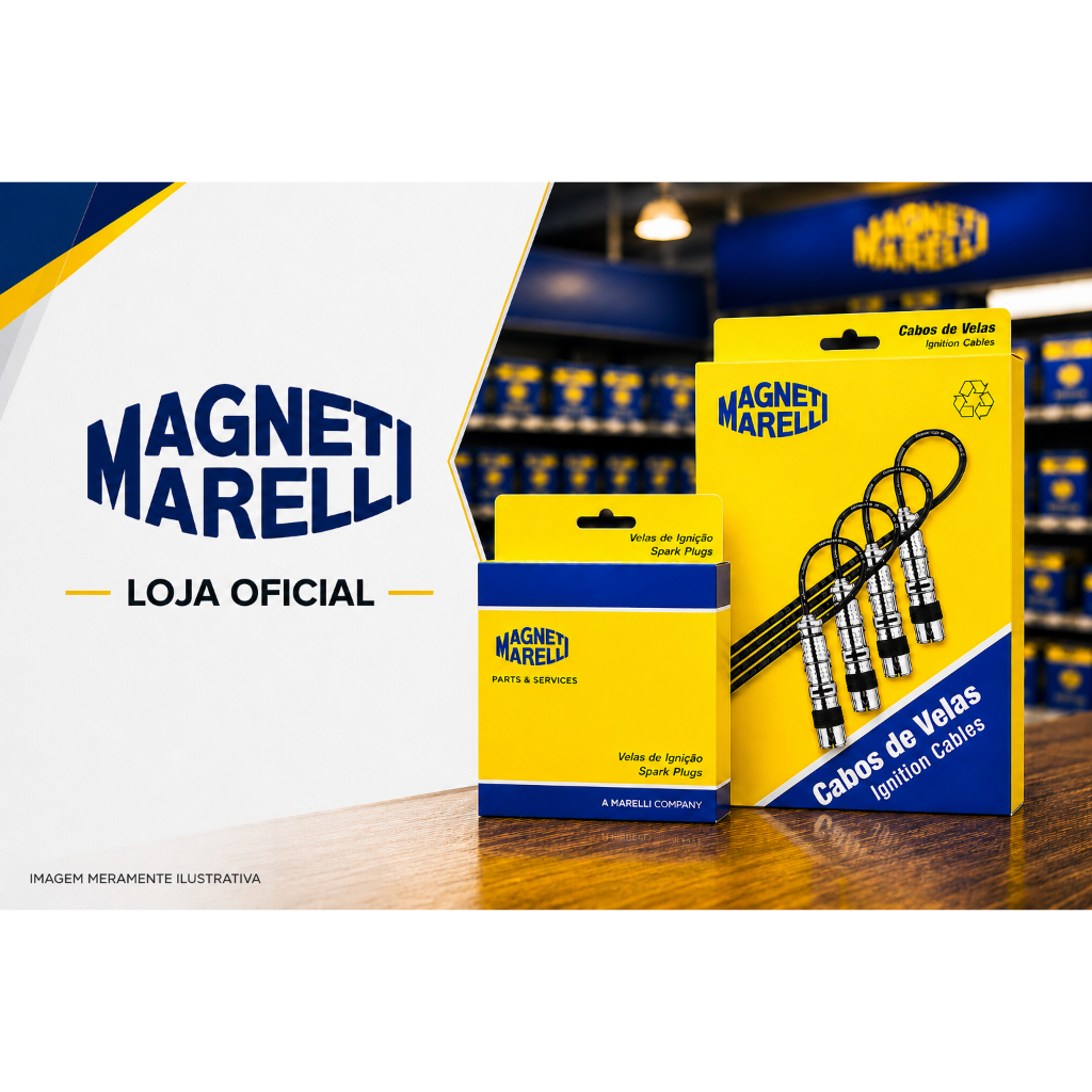 Jogo de Velas + Cabo ignição Astra Vectra Zafira 2.0 8v Gasolina Desde 2000 Marelli Cvmg7202 + F5rfmm