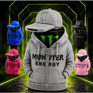 Kit Porta Lata Moletom + Boné Abridor Para Energético Monster Caneca Alta Qualidade Premium
