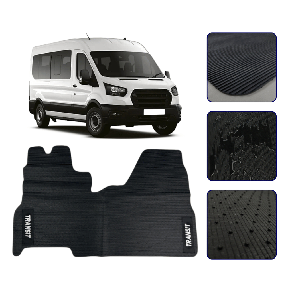 Tapete Emborrachado Para Transit 2009 10 11 12 13 2014 Van Peça Unica Inteiriço