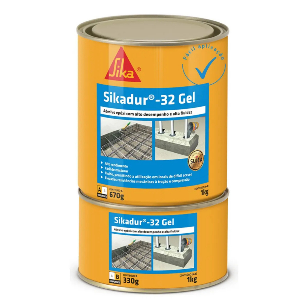 Sikadur 32 Gel - Lata 1kg - Compound Gel Da Sika