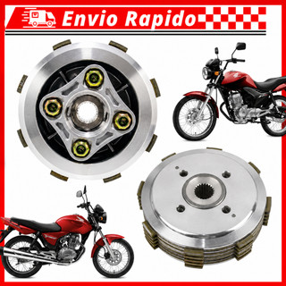 Kit Embreagem Completa Cg Titan 150 2004 à 2015 Fan 150 Titan 160 Fan 160 Bros 150/160 4 Molas