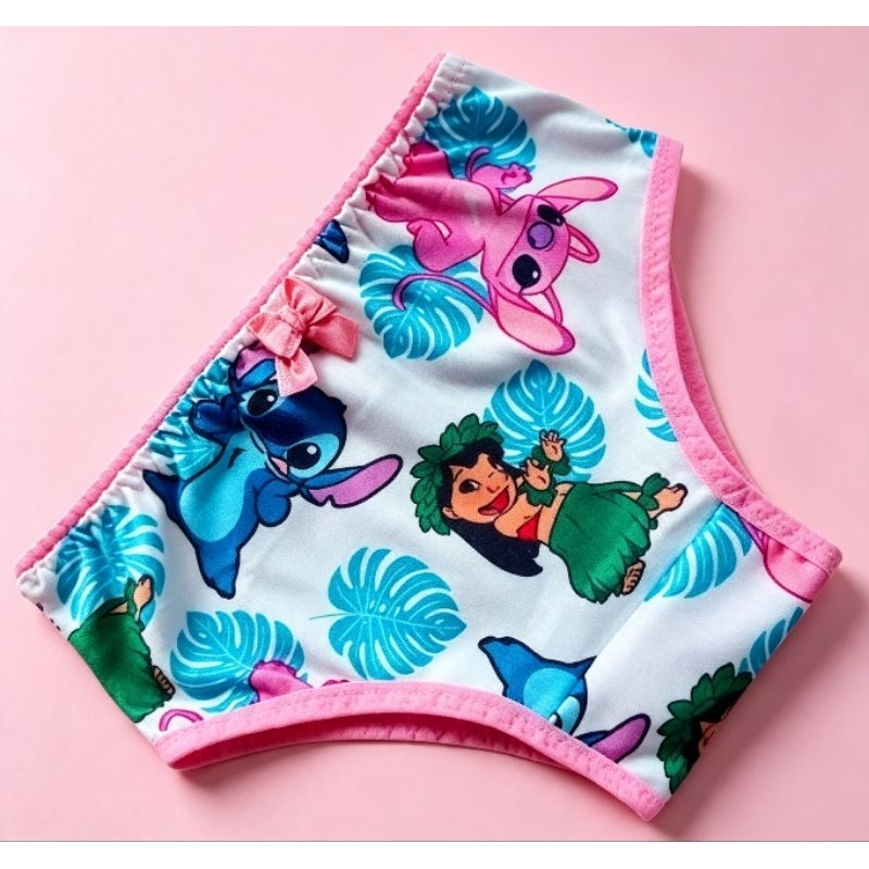 Kit 5 Calcinha Infantil Menina Forro 100% Algodão Macia e Confortáveis estampas variadas