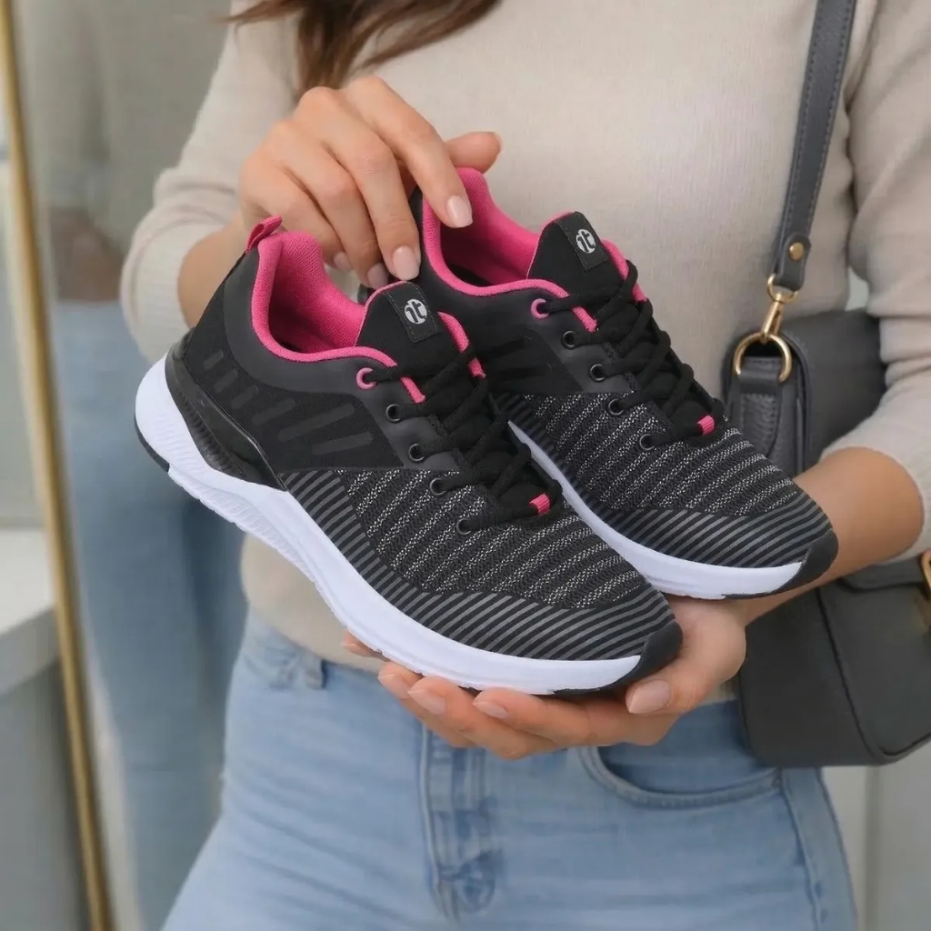 Tênis Feminino Academia Casual Esportivo Caminhada Passeio Confortável Macio Leve