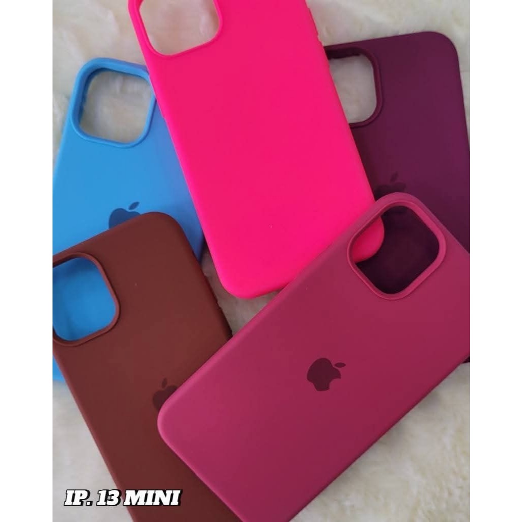 KIT 3 Ou 5 Capas Silicone Cor SortIdas Compatível Com Todos IPHONE 12 MINI 13 MINI