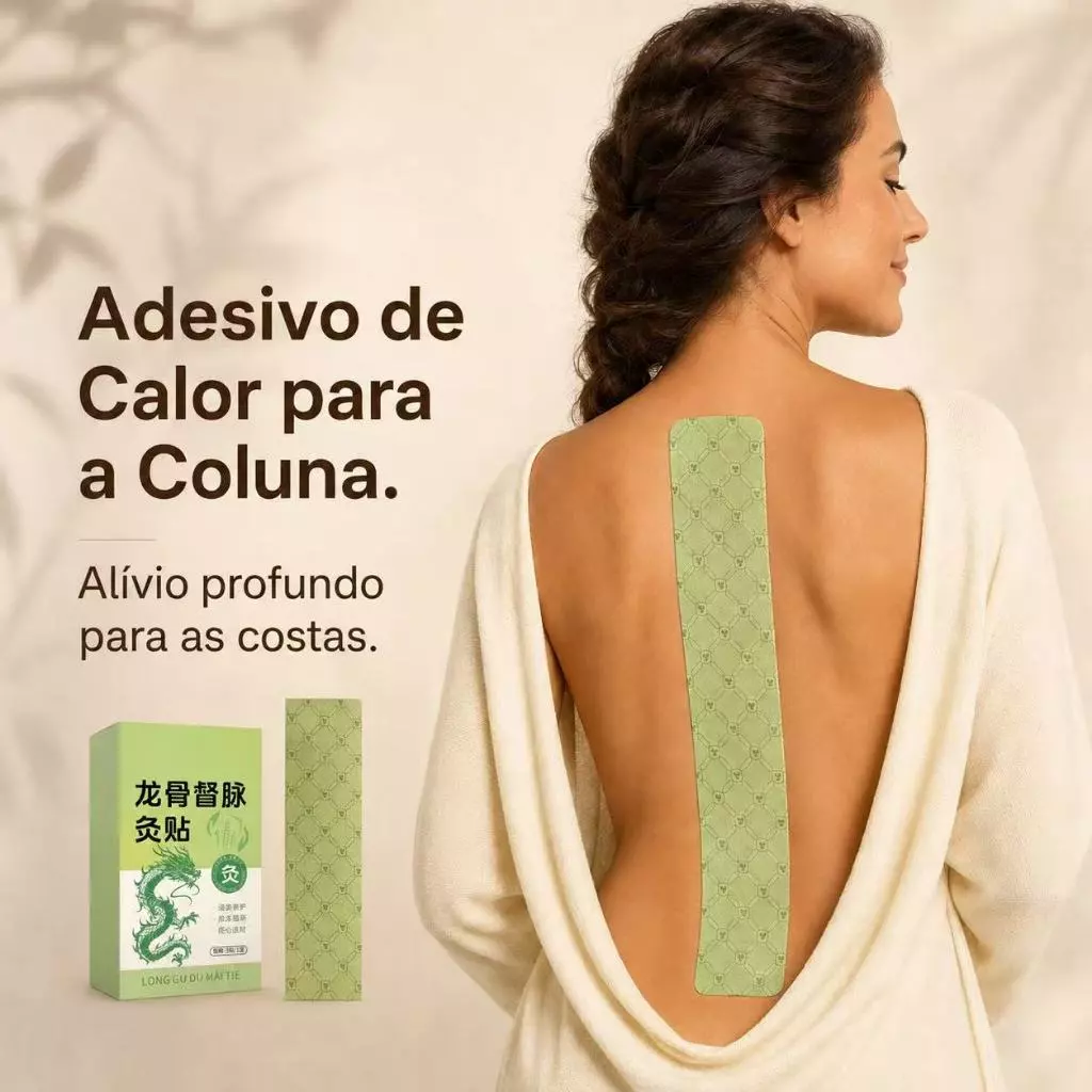 Adesivo para Coluna Long Gu – Alívio da Dor Lombar e Relaxamento Muscular — imagem 1