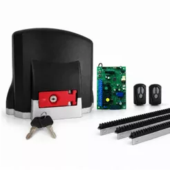 Motor Para Portão Garen 1/3 Wave Placa Connect 700kg 2controles 3m de Cremalheira
