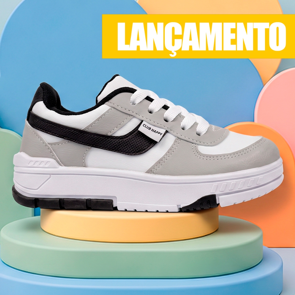 Tenis Infantil Menino Masculino Escolar Casual Club Happy