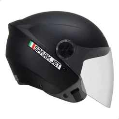 CAPACETE ABERTO EBF MODELO JET SOLID PRETO FOSCO