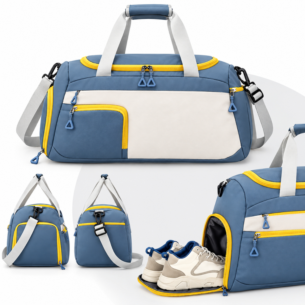Bolsa Mala Esportiva Academia Viagem Maternidade Minimalista Impermeável 33L Unissex