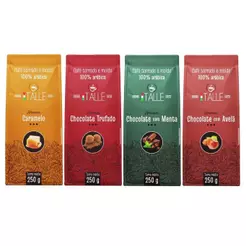 Kit 4 Cafés Torrado E Moído Aromatizados - Todos os Aromas