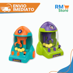 Mini Máquina de Garra Foguete – Brinquedo Interativo