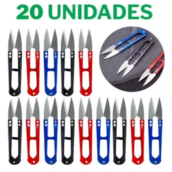 20 Tesouras de arremate em Metal Pic Acabamentos Costura patchwork tricotin 20 unidades