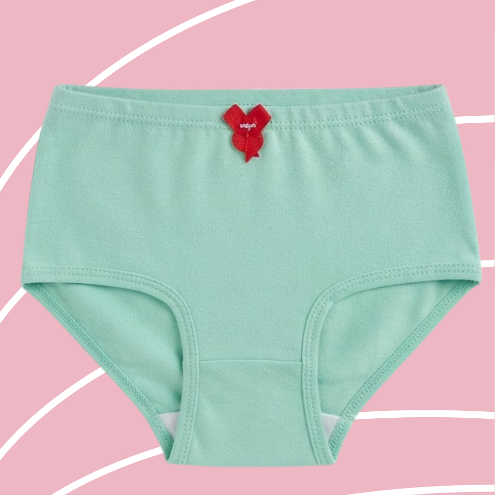 Kit 5 Calcinhas Infantis Menina Algodão com Elastano Macia Confortável Cotton Dia a Dia