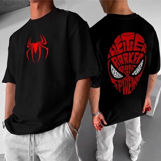 Camiseta Máscara Aranha Herói Filme 100% Algodão Estampa Grande Profissional Streetwear Unissex Oversized