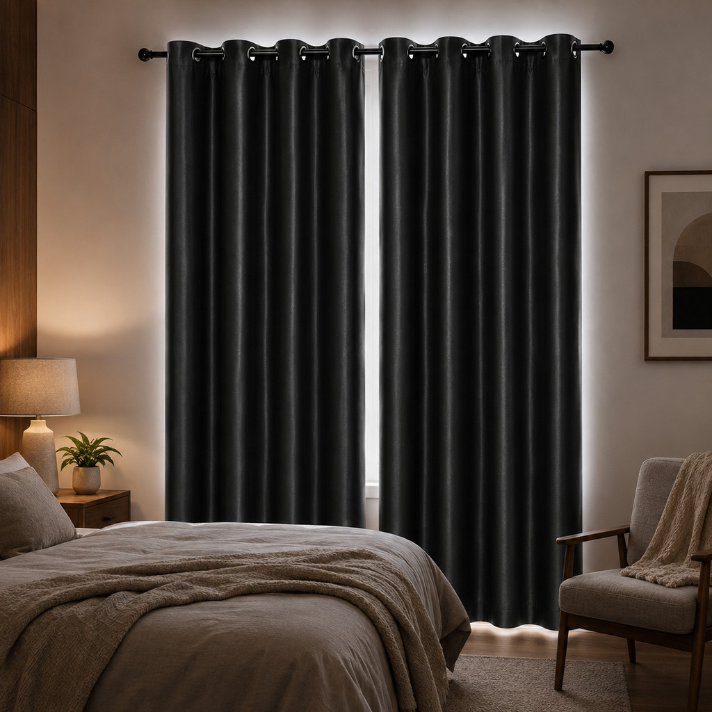 Cortina Blackout Para Quarto Sala Cozinha PVC Corta 100% Luz 2,80 Largura X 2,30 Altura Blecaute