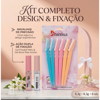 Gel Modelador de Sombrancelha + lâmina Navalha Mandala