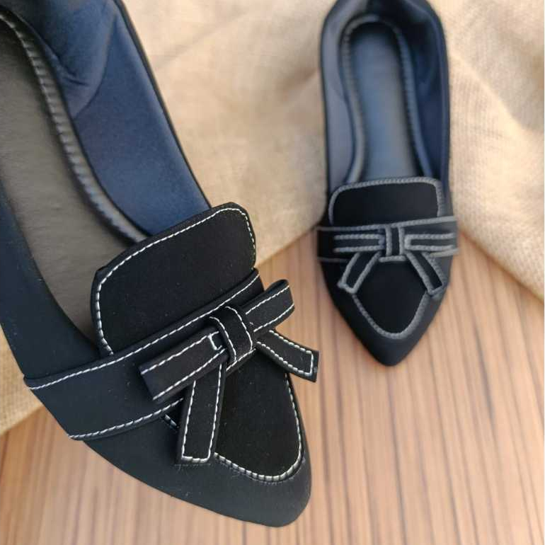 Sapatilha Feminina Bico Fino com Laço sandalia feminino – Conforto e Elegância no Seu Dia a Dia