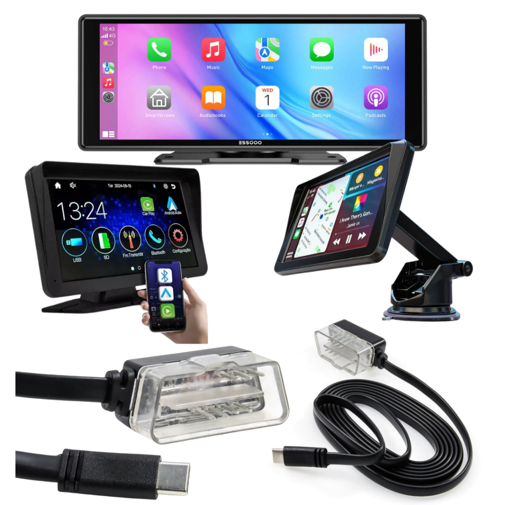 Acessorios para Rádio Central Multimídia Android 2 Din Universal 7/9/10" Ifi GPS Bluetooth Reprodução de Vídeo para Carr
