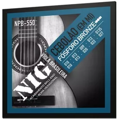 Cordas Nig Viola Fósforo Bronze Cebolão Em Mí Tensão Leve NPB550