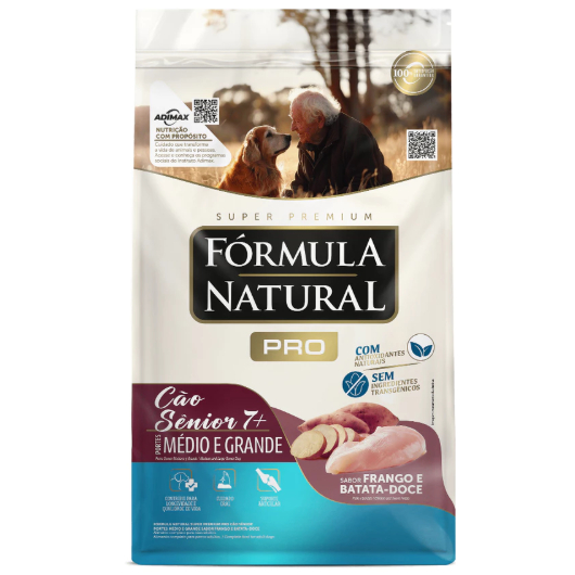 Ração Fórmula Natural Pró Cão Senior Médio e Grande Frango 15kg