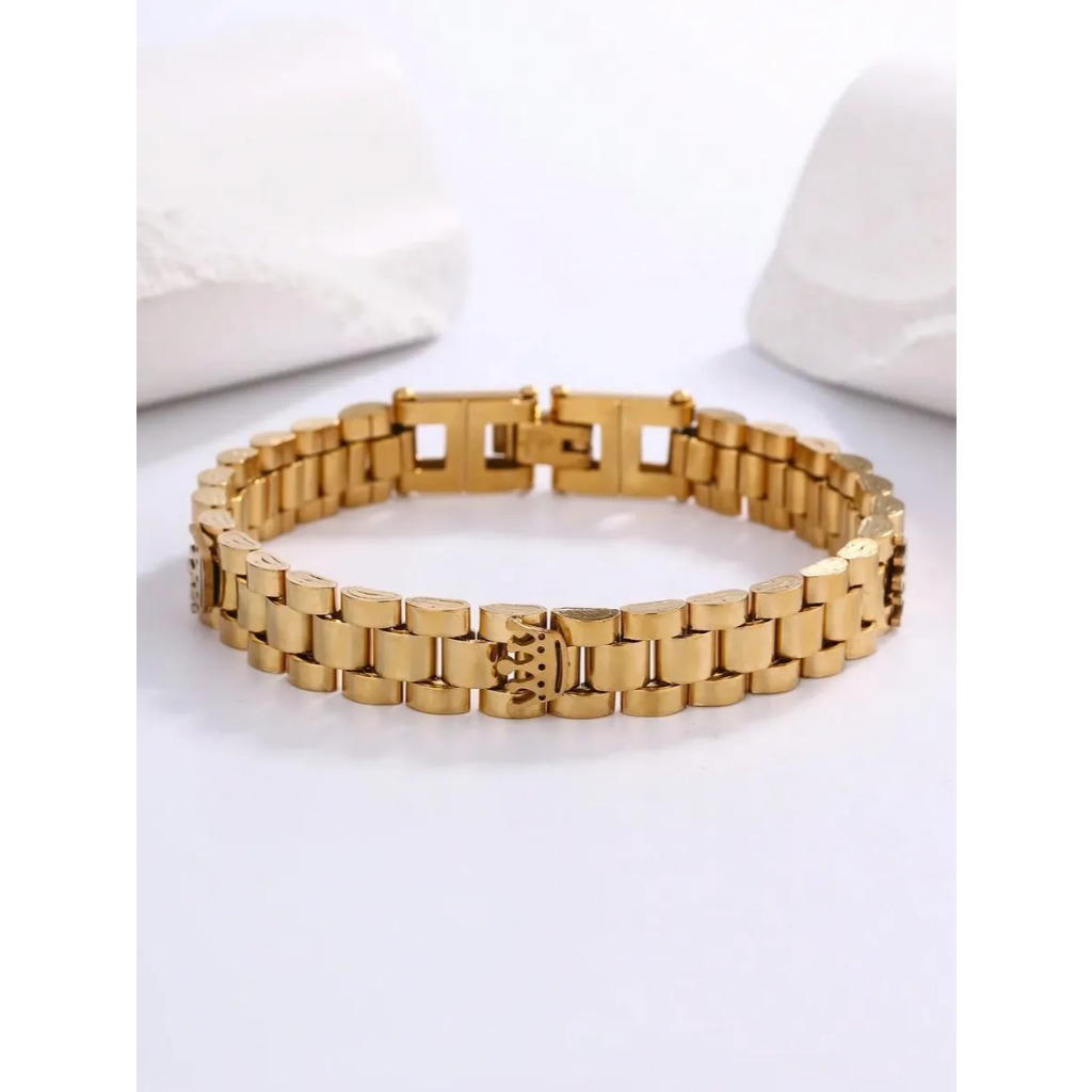 Bracele Rolex Pulseira  Masculina Em Inox