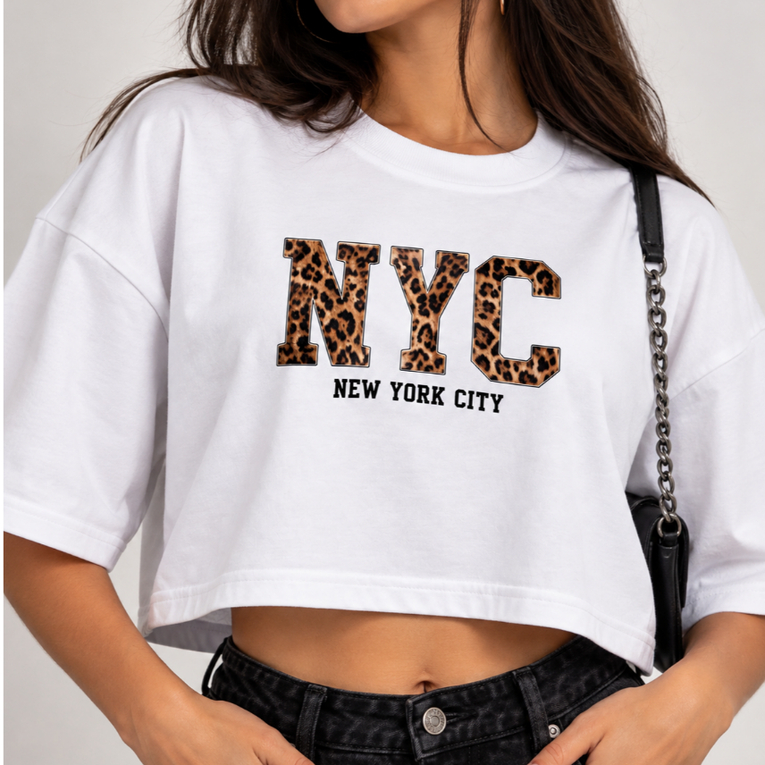 Cropped Blusa OverSized 100% Algodão Look Feminino Estampado Estiloso Tendencia