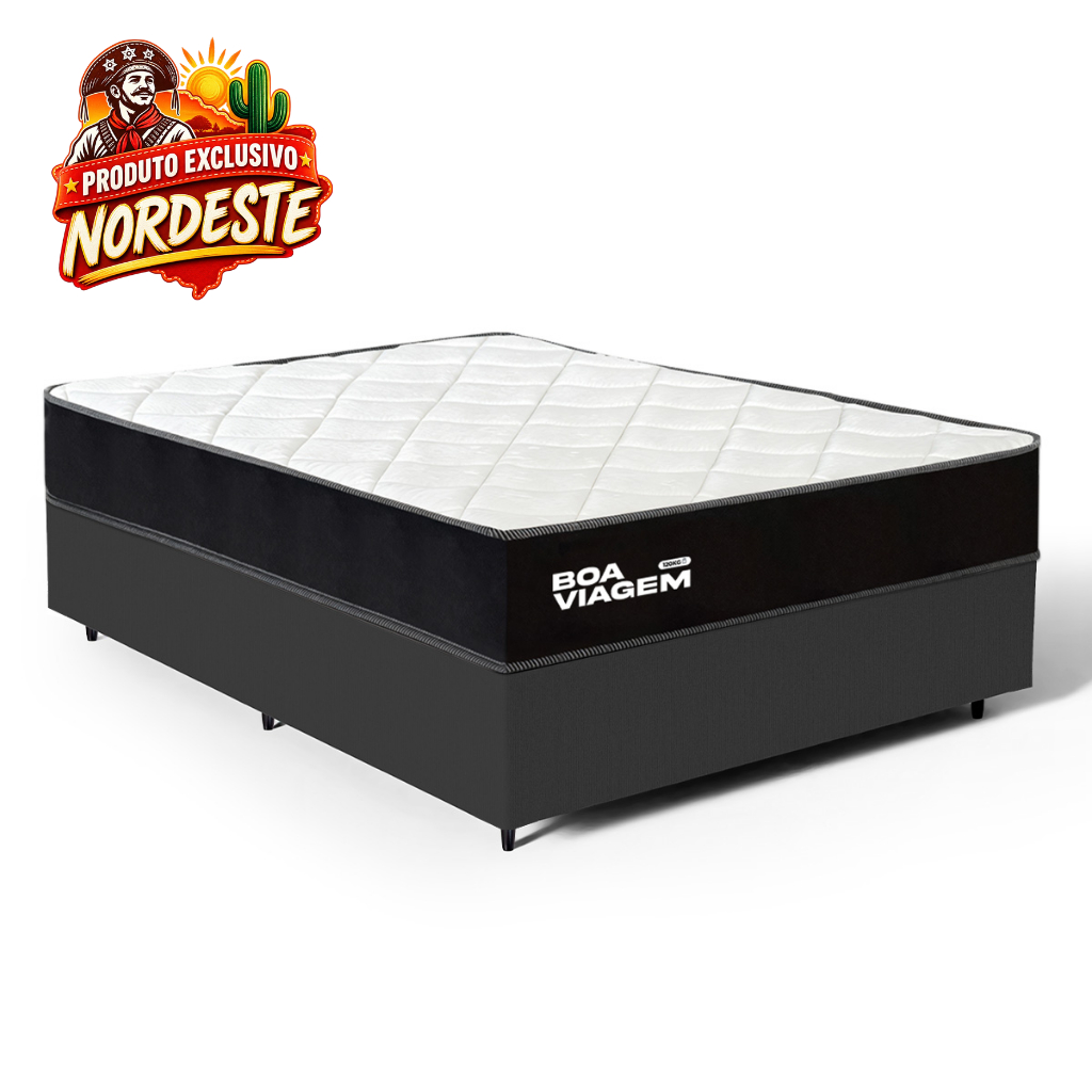 Cama Box com Colchão de Molas Ensacadas One Face Boa Viagem Casal 138cm