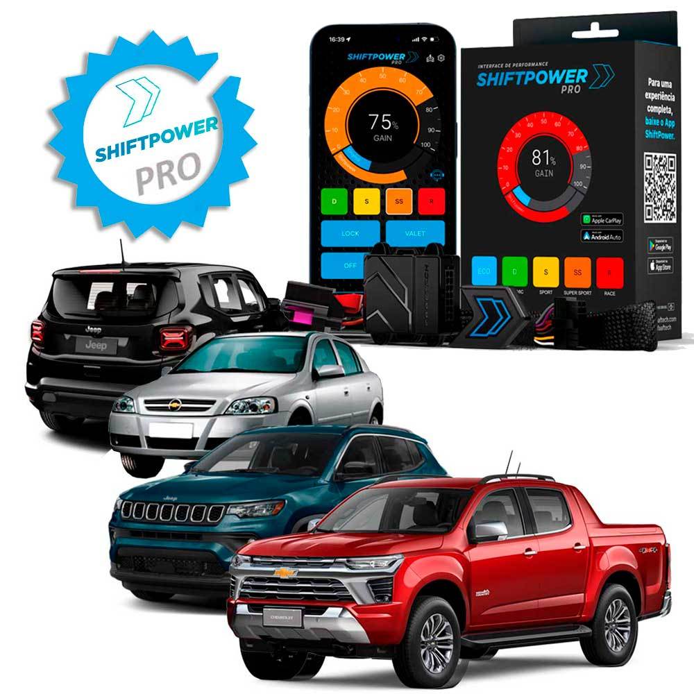 Pedal Shiftpower Faaftech Performace E Acelerador FT-SP02+PRO - Chevrolet, Fiat, Jeep, Nissan, Rampage, Chery, Nissan