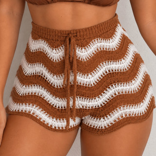 Saída de Praia Saia Tricot Crochê Verão